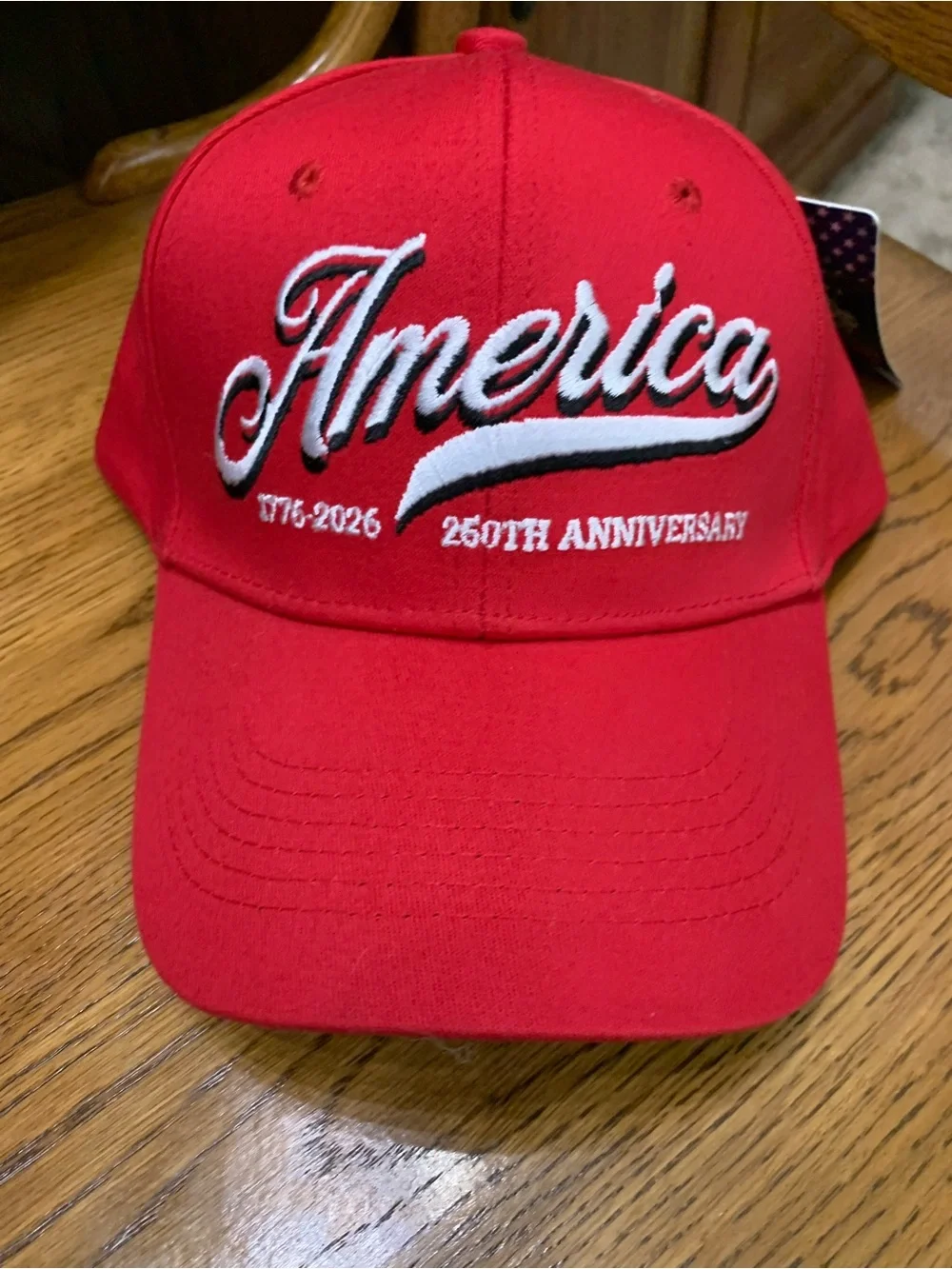America 250th Anniversary Red Baseball Cap